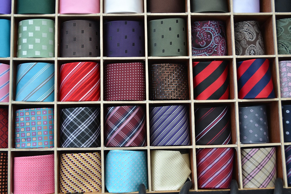 Different style and color for necktie