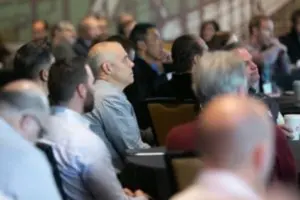 Focus on the crowd at an SSI Academy event
